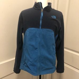 The North Face youth full zip fleece full zip sweater size xl 18/20
